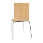 Chaises dossier carré couleur naturelle Bolero (lot de 4) — GR342