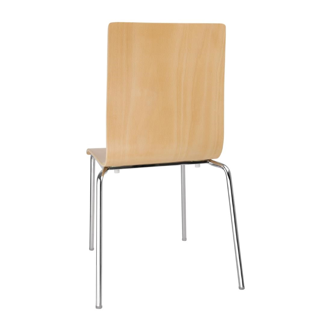 Chaises dossier carré couleur naturelle Bolero (lot de 4) — GR342