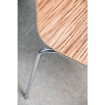 Chaise dossier carré zebrano Bolero lot de 4 — GR344
