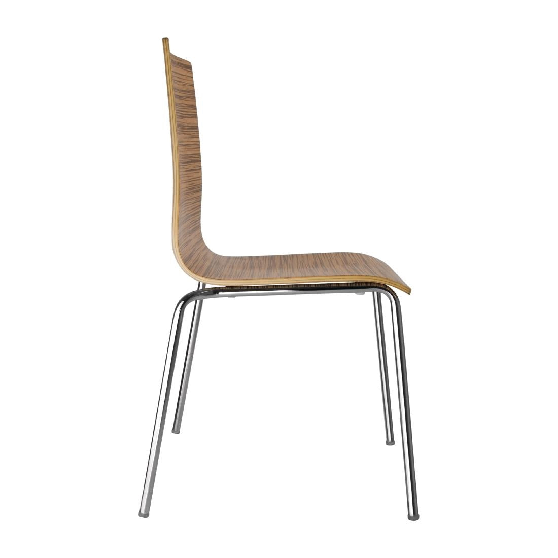 Chaise dossier carré zebrano Bolero lot de 4 — GR344