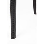 Fauteuils enveloppants en rotin PP Bolero noirs (lot de 4) — GR363