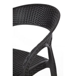 Fauteuils enveloppants en rotin PP Bolero noirs (lot de 4) — GR363