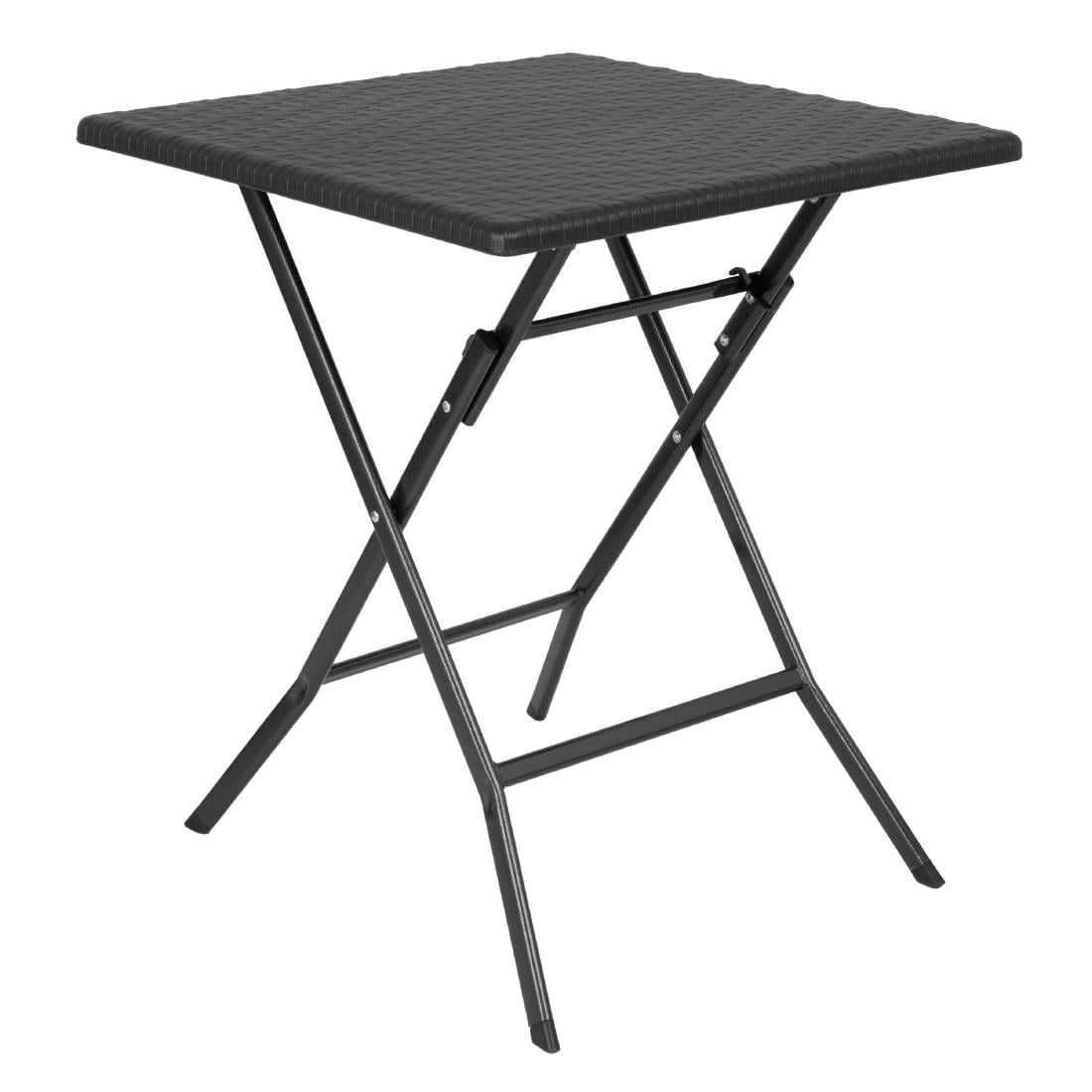 Table pliante carrée Bolero noire 620mm — GR772