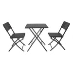 Table pliante carrée Bolero noire 620mm — GR772