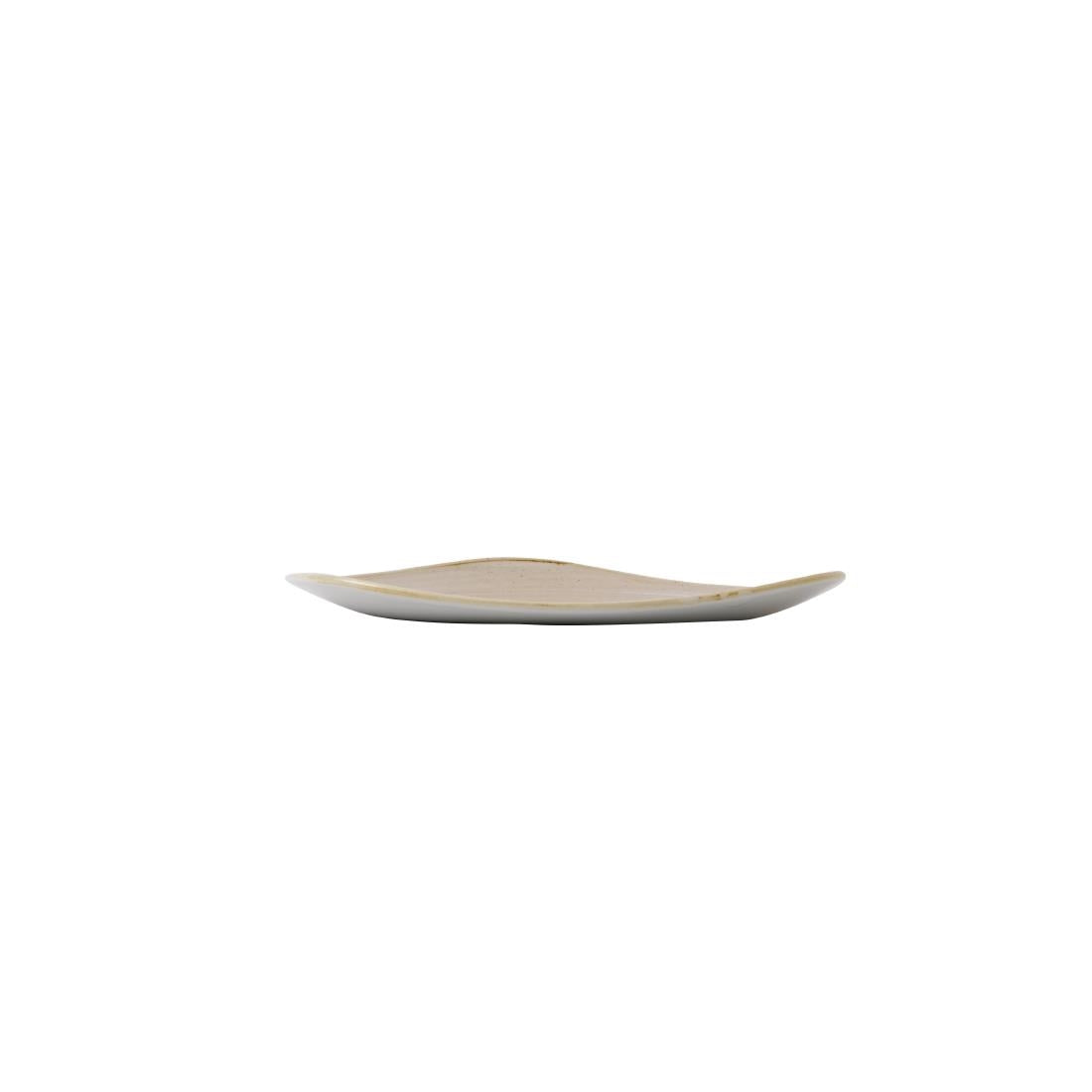Assiettes triangulaires Churchill Stonecast Nutmeg Cream 192mm (Lot de 12) — GR941