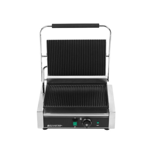 Grill contact - rainuré - plaque de gril simple - 33,5 cm