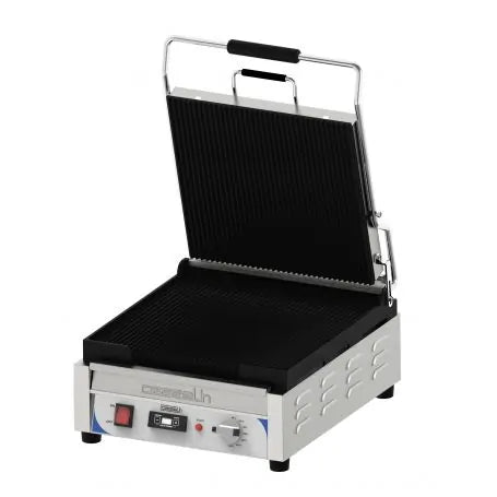 GRILL PANINI XL PREMIUM RAINURÉE - RAINURÉE AVEC MINUTEUR