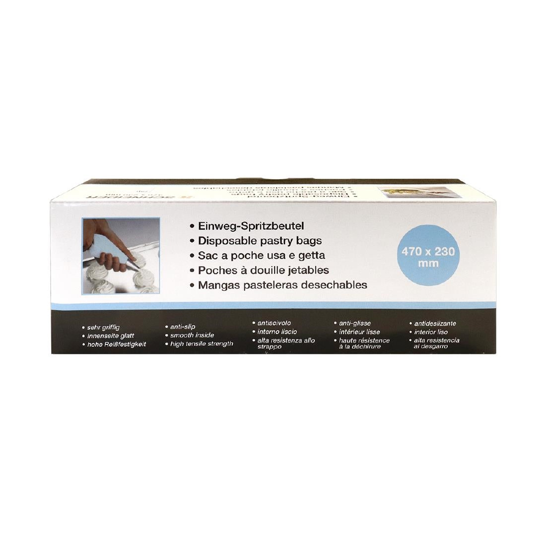 Poches à douilles jetables Schneider bleues 470mm (lot de 100) — GT124