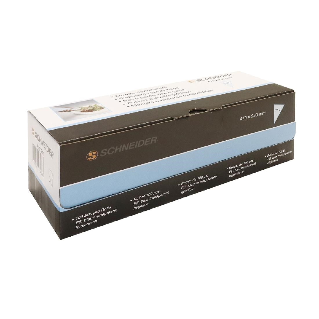 Poches à douilles jetables Schneider bleues 470mm (lot de 100) — GT124