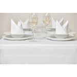 Nappe blanche bande de satin Mitre Luxury 910 x 910mm — GW417