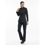 Veste de cuisine femme Chaud Devant Monza noire XL — H624-XL