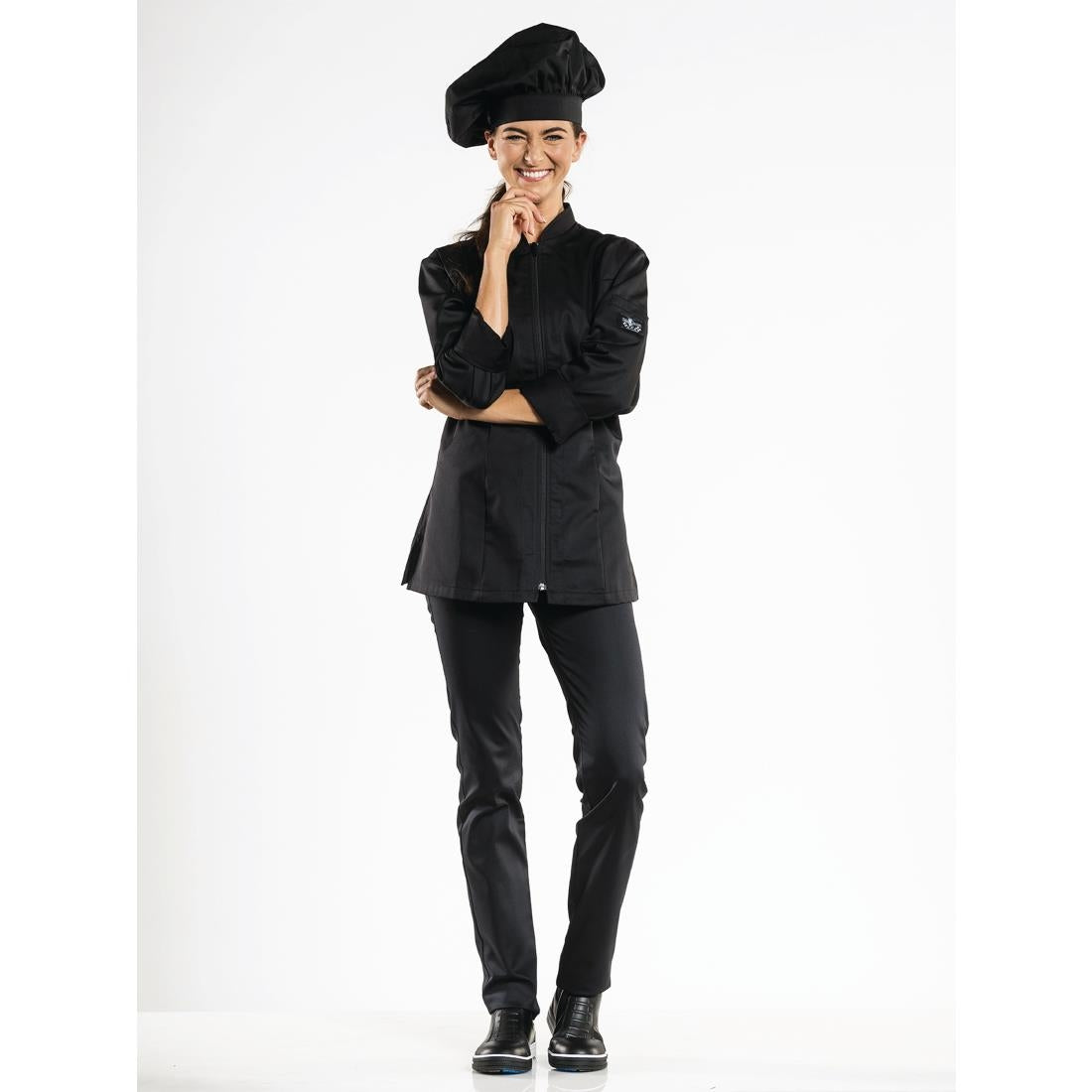 Veste de cuisine femme Chaud Devant Monza noire XL — H624-XL