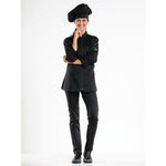 Veste de cuisine femme Chaud Devant Monza noire XXXL — H624-XXXL