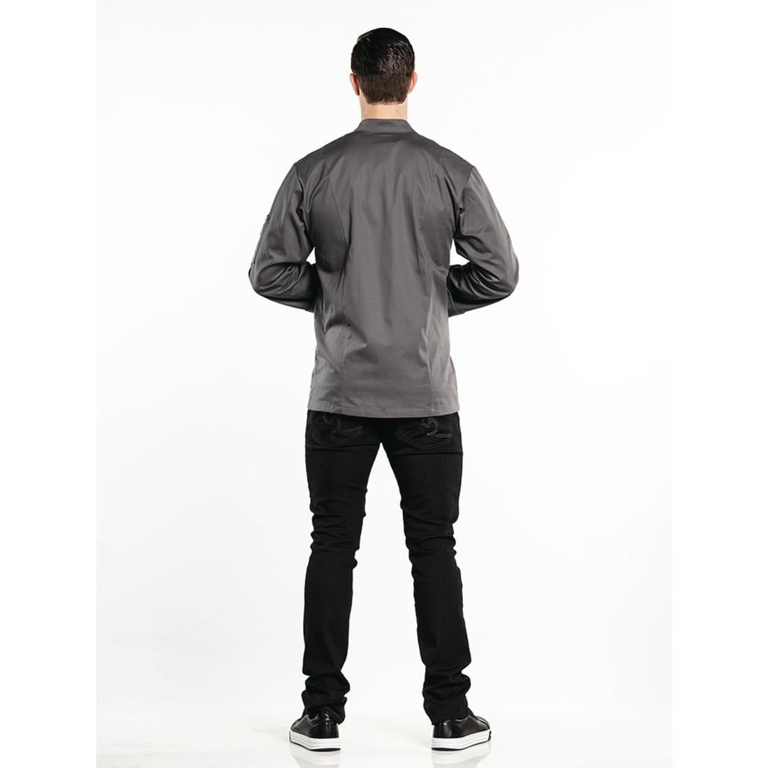 Veste de cuisine Chaud Devant Bacio grise S — H628-S