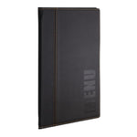 Protège-menus contemporain Securit A5 noir — H714