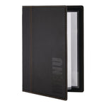 Protège-menus contemporain Securit A5 noir — H714