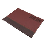 Protège-menus contemporain Securit A4 rouge foncé — H717