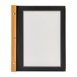 Protège-menu en bois Securit noir A4 — H735