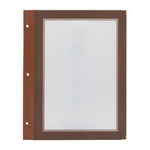 Inserts pour protège-menus A4 marron Securit (lot de 5) — H753