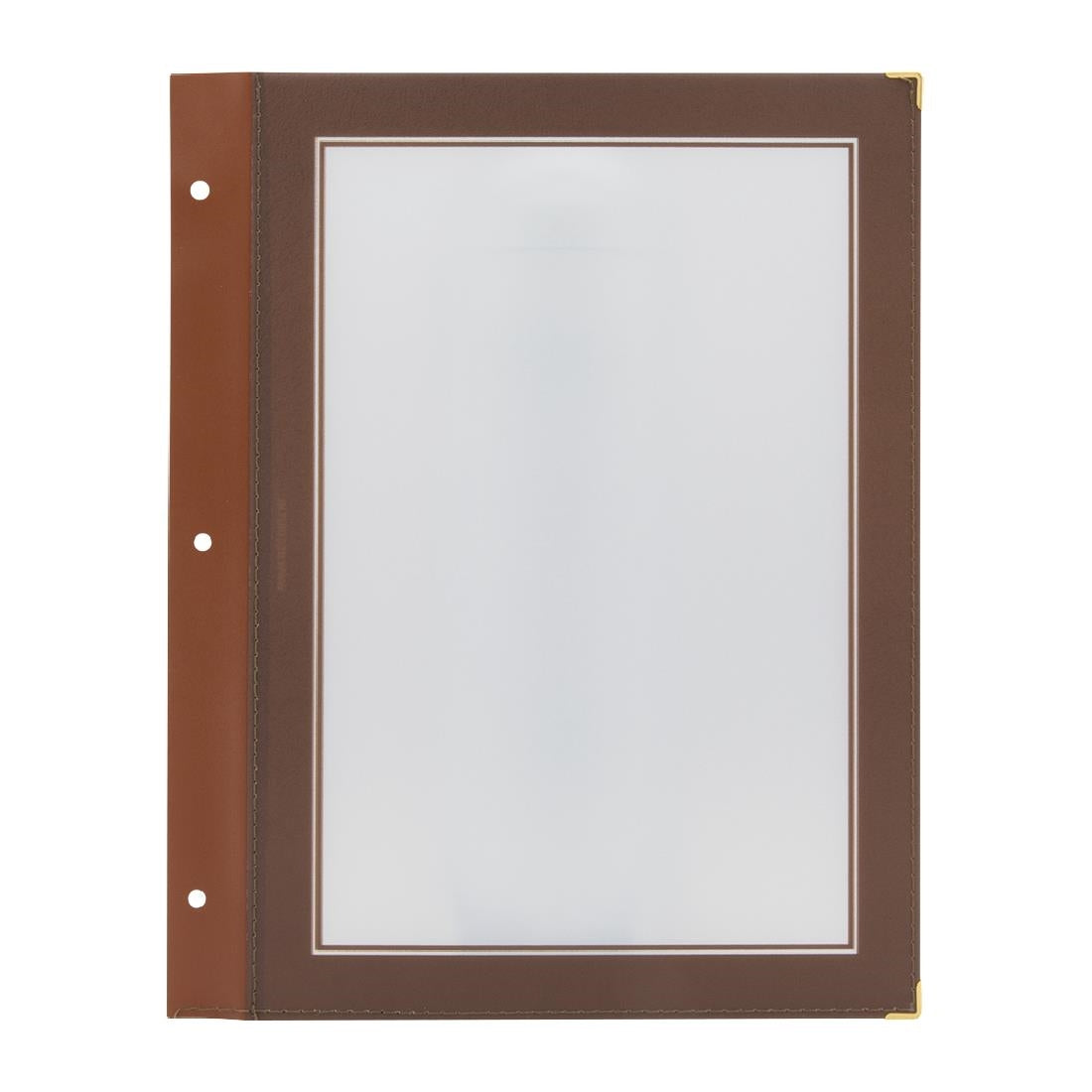 Inserts pour protège-menus A4 marron Securit (lot de 5) — H753