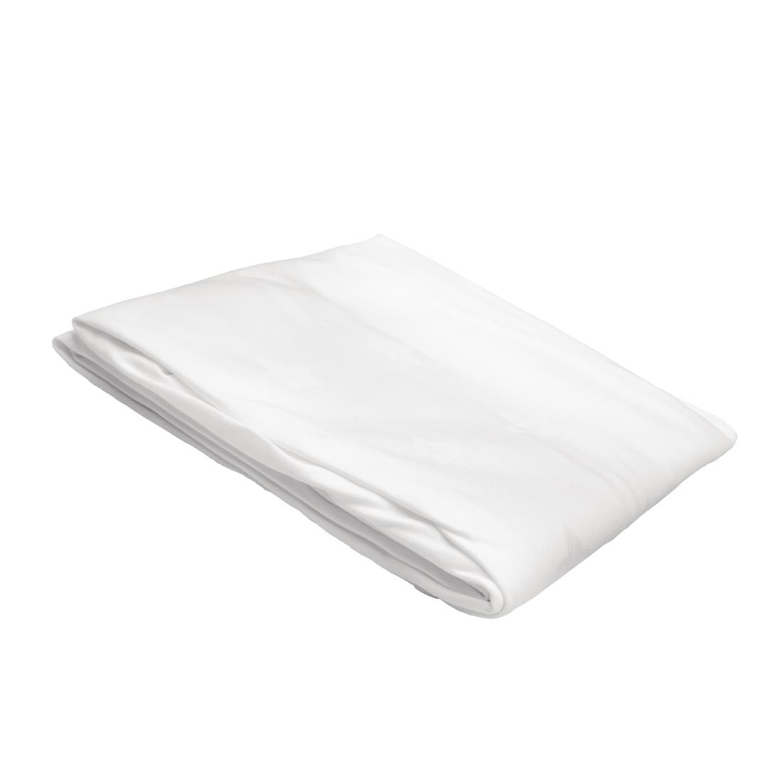 Nappe ronde blanche feuilles de lierre Mitre Luxury Luxor 2300mm — GW452