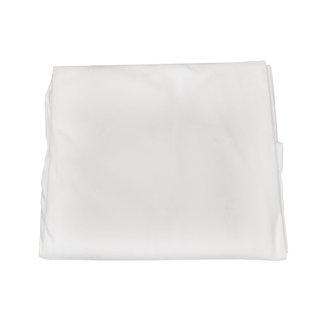 Nappe ronde blanche feuilles de lierre Mitre Luxury Luxor 2300mm — GW452
