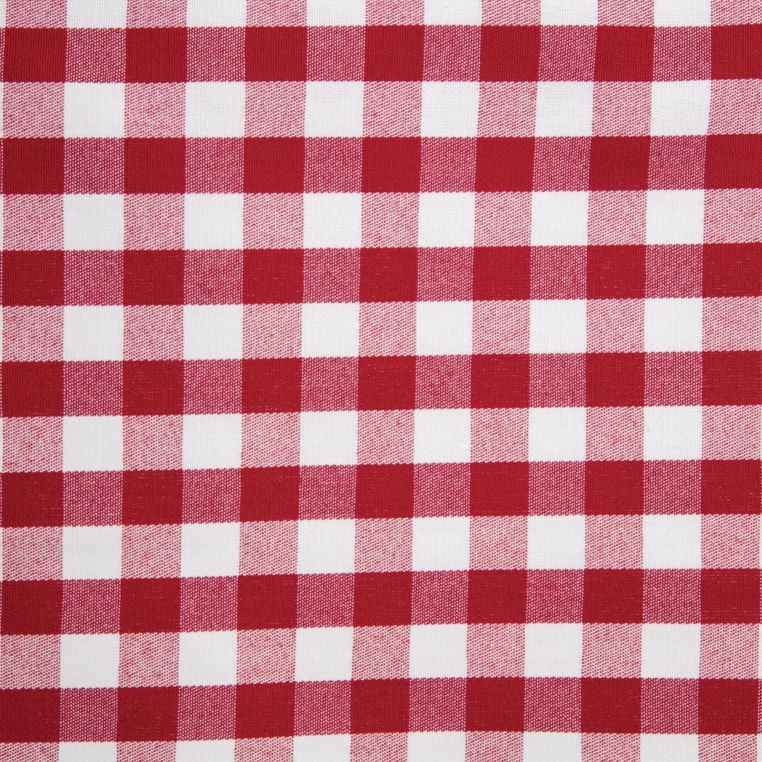 Nappe carrée à carreaux rouges en polyester Mitre Comfort Gingham 890 x 890mm — HB581