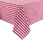 Nappe carrée à carreaux rouges en polyester Mitre Comfort Gingham 1320 x 1320mm — HB582