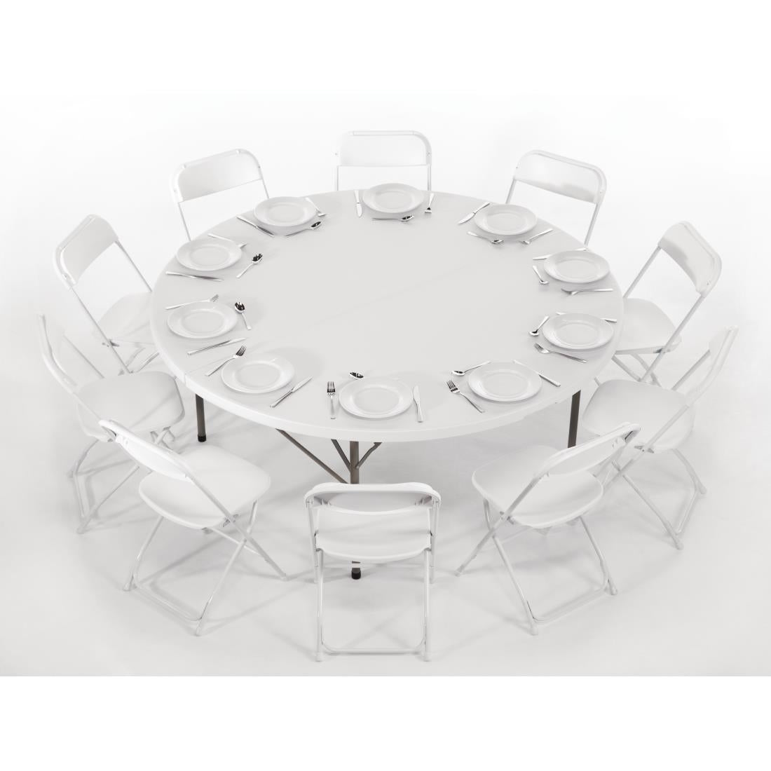 Table ronde pliante par le centre Bolero 1,8m — HC270