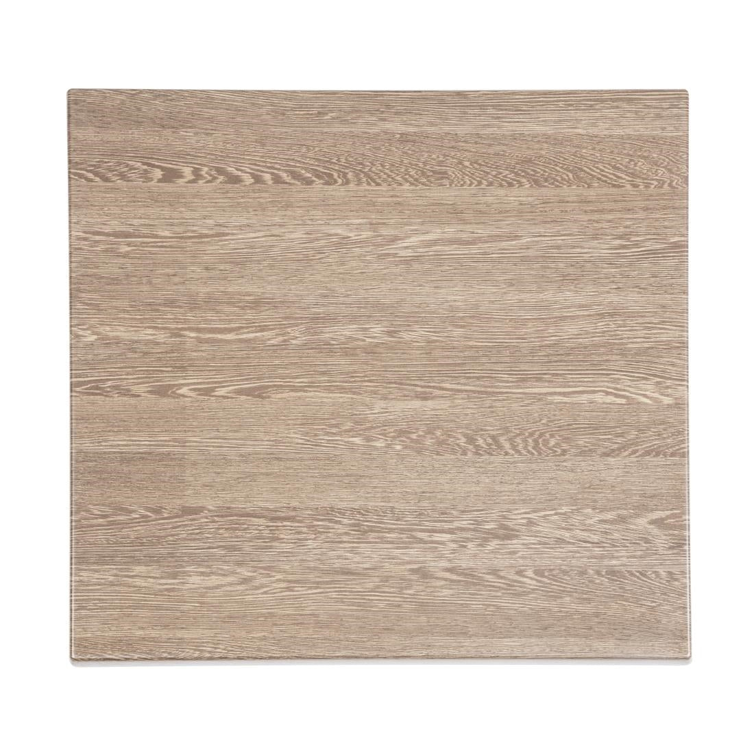 Plateau de table carré Bolero effet bois vieilli 700mm — HC295