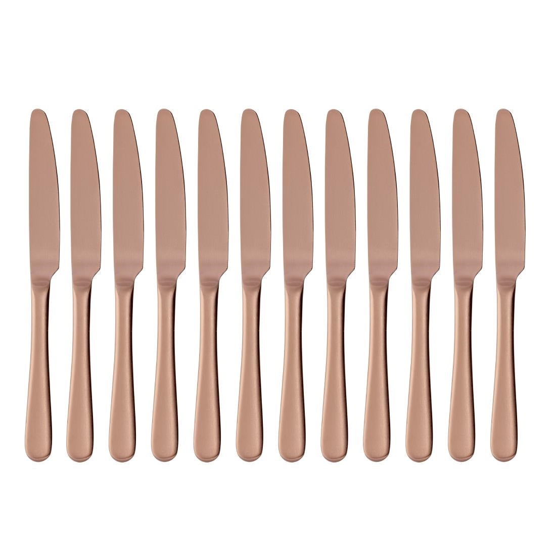 Couteaux de table cuivre Olympia Cyprium (lot de 12) — HC340