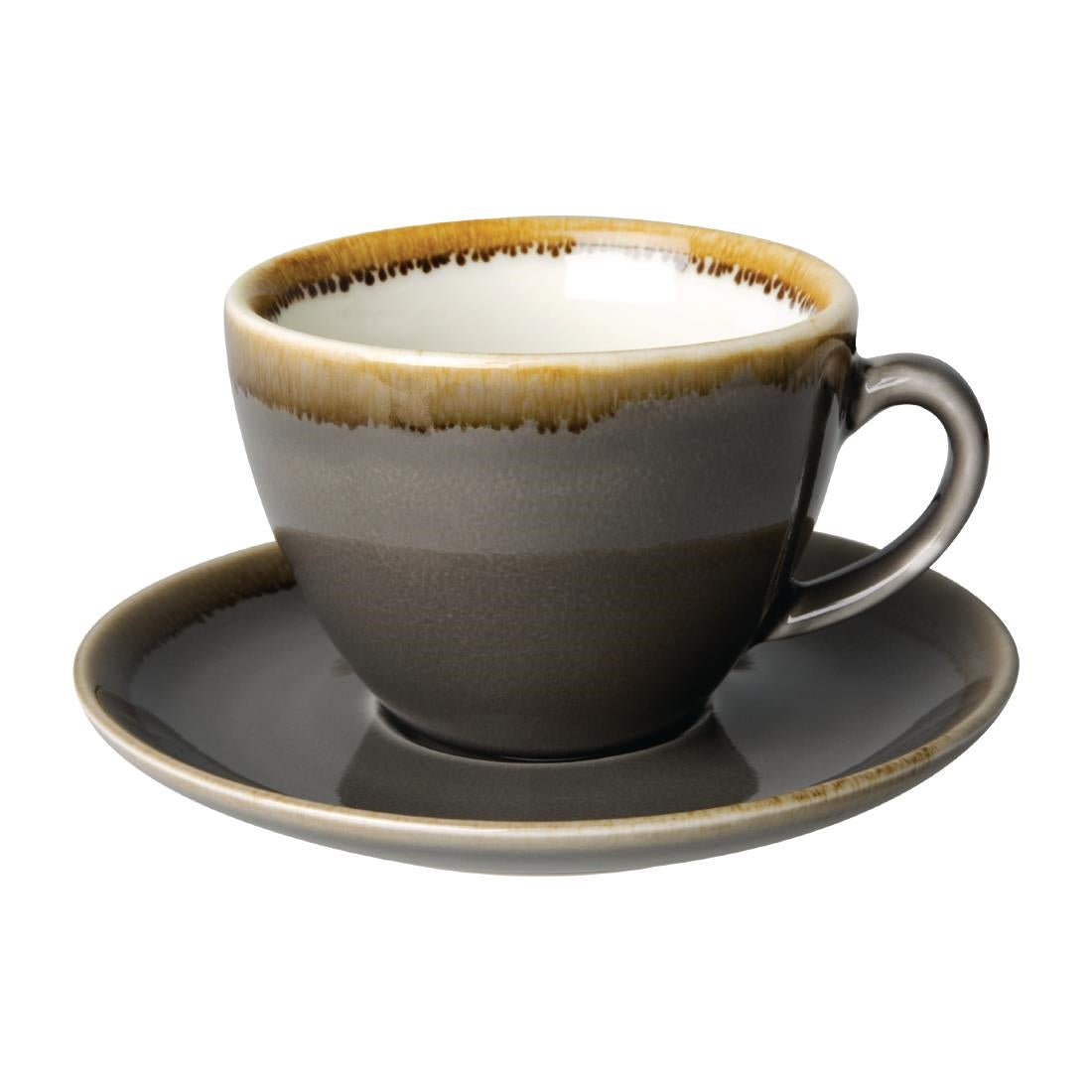Tasse à cappuccino Olympia Kiln grise 230ml (lot de 6) — HC390