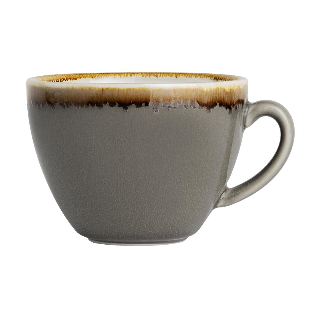 Tasse à cappuccino Olympia Kiln grise 230ml (lot de 6) — HC390