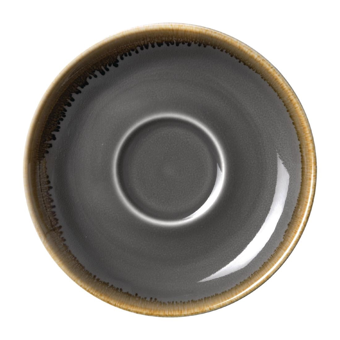 Soucoupe Olympia Kiln Grise 160mm (lot de 6) — HC393