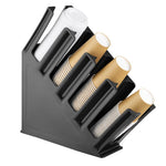 Porte-gobelets en polypropylene noir Kristallon Olympia 4 emplacements — HC437
