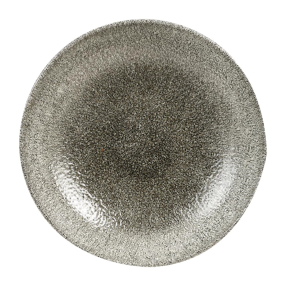 Assiettes coupe ronde Churchill Studio Prints Raku Quartz Black 248mm (Lot de 12) — HC771