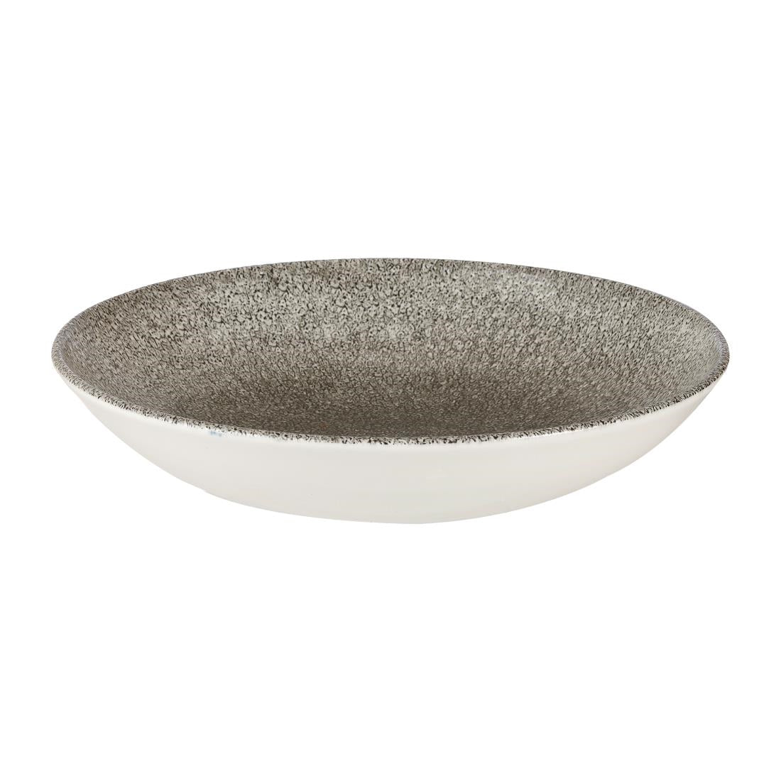 Assiettes coupe ronde Churchill Studio Prints Raku Quartz Black 248mm (Lot de 12) — HC771