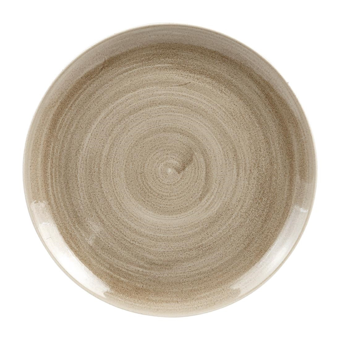 Assiettes rondes Churchill Stonecast Patina Antique Taupe 288mm (Lot de 10) — HC786