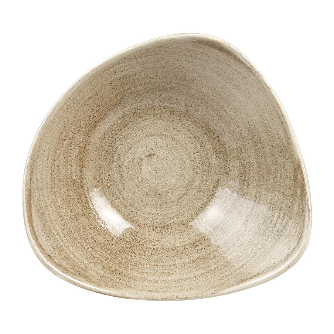 Bols triangulaires Churchill Stonecast Patina Antique Taupe 235mm (Lot de 12) — HC795