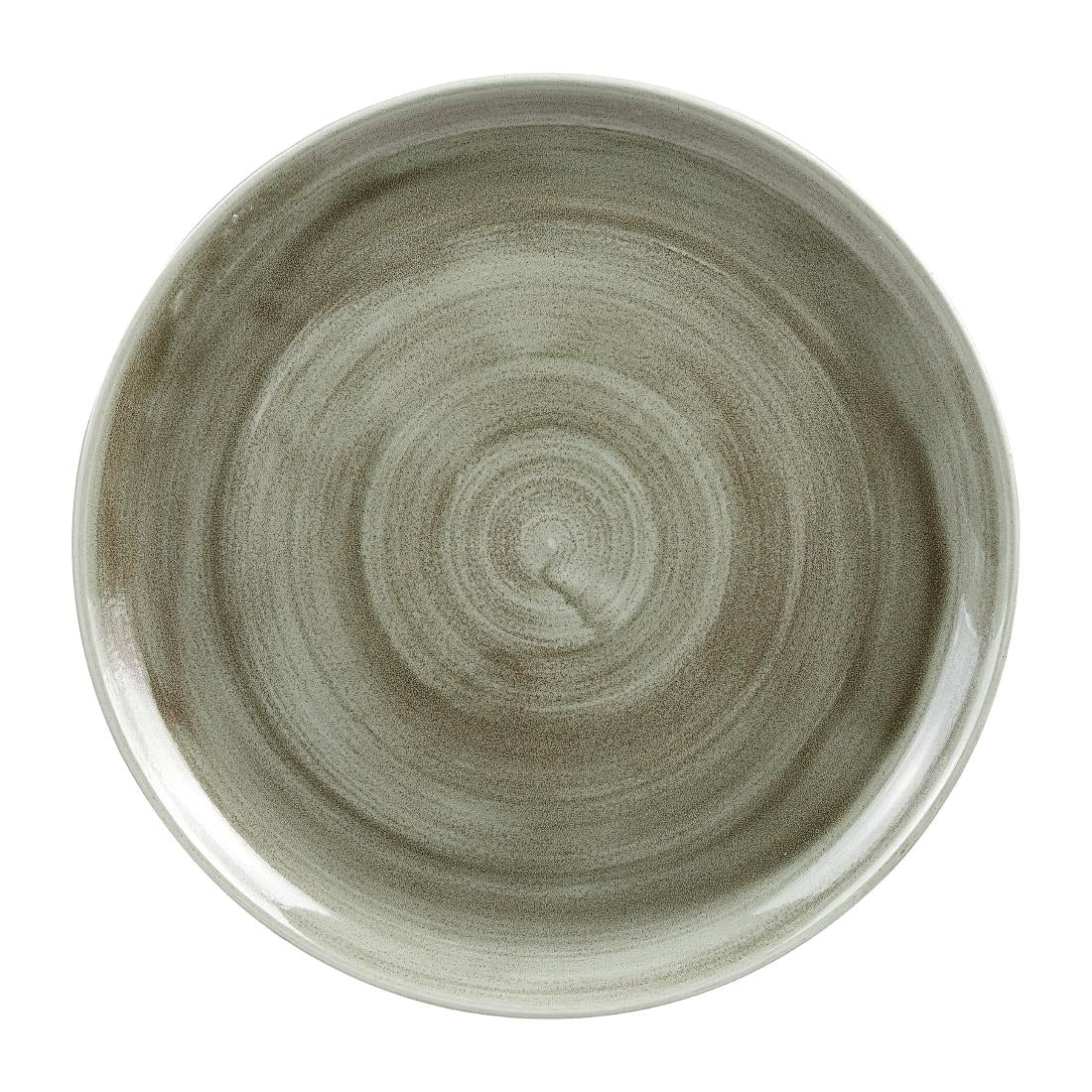 Assiettes rondes Churchill Stonecast Patina Antique Green 324mm (Lot de 6) — HC805