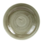 Assiettes coupes rondes Churchill Stonecast Patina Antique Green 248mm (Lot de 12) — HC810