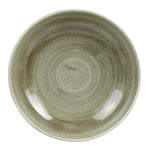 Assiettes coupes rondes Churchill Stonecast Patina Antique Green 182mm (Lot de 12) — HC811
