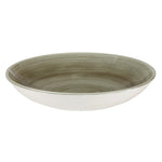 Assiettes coupes rondes Churchill Stonecast Patina Antique Green 182mm (Lot de 12) — HC811
