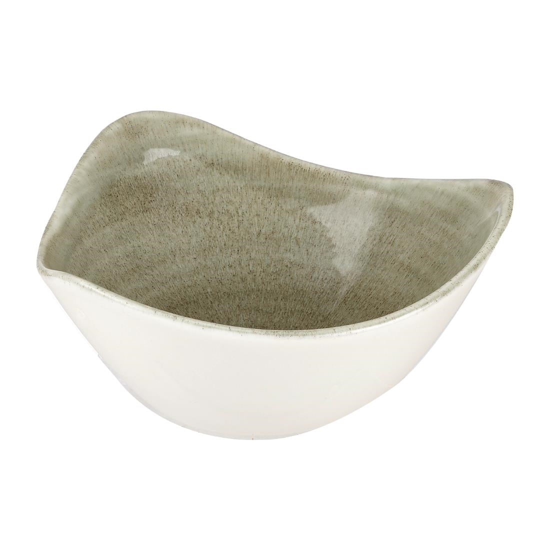 Bols triangulaires Churchill Stonecast Patina Antique Green 153mm (Lot de 12) — HC816