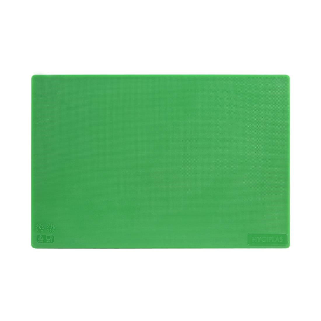 Planche à découper antibactérienne basse densité Hygiplas vert — HC858