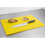 Planche à découper antibactérienne basse densité Hygiplas jaune — HC861