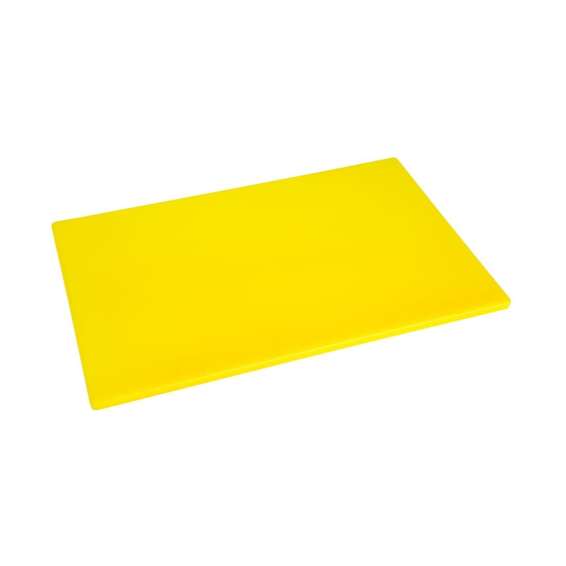 Planche à découper antibactérienne basse densité Hygiplas jaune — HC861