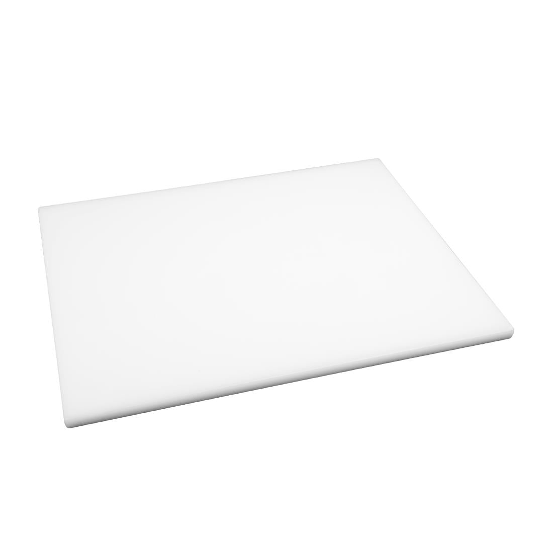 Grande planche à découper épaisse basse densité Hygiplas blanche — HC882