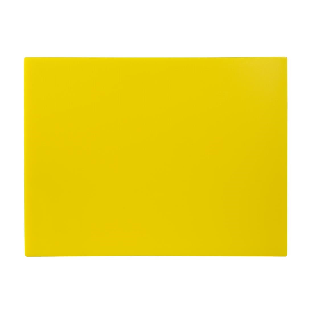 Grande planche à découper basse densité Hygiplas jaune — HC883
