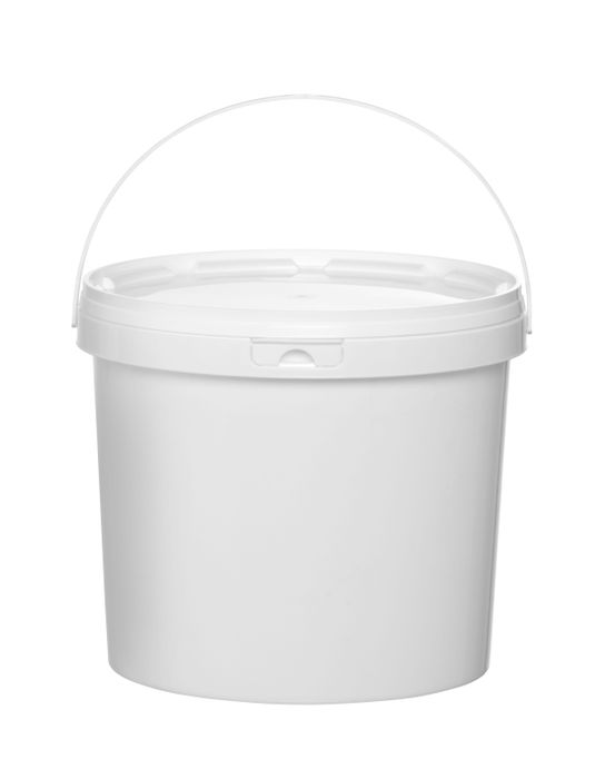 Emmer, HENDI, Bedrukbaar/etiketteerbaar oppervlak: 645×160 mm, 5,8L, Wit, ⌀260x(H)195mm — 196038